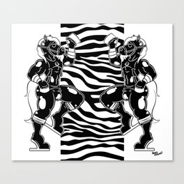 Pony Boys (Zebra White) Canvas Print