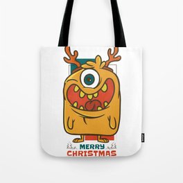 Christmas-monster-Funny design Tote Bag