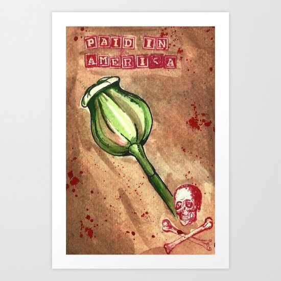 Poppy Poison ! Art Print