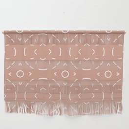 Detailed Lace Pattern in Coral Wall Hanging