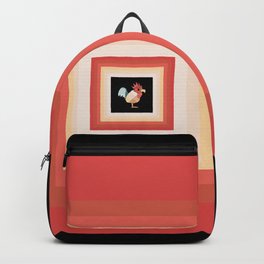 Paint Chip Rooster Backpack