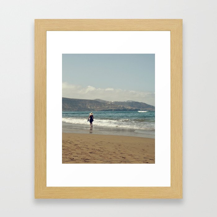 Me & Beach Framed Art Print