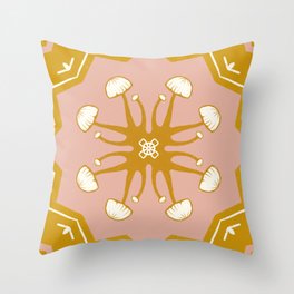 Mushie Mandala Throw Pillow