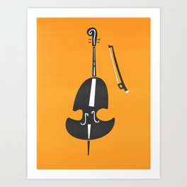 Double Bass Jazz Art Print