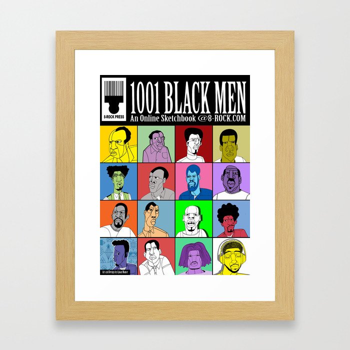 1001 Black Men: Alternative Press Expo Poster, 2012 Framed Art Print