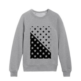 SPACE PATTERN (BLACK-WHITE) Kids Crewneck