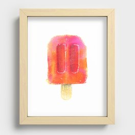 Orange Ice Popsicle Recessed Framed Print