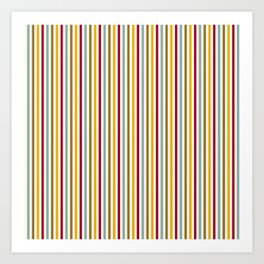 Classic vertical stripes pattern Art Print