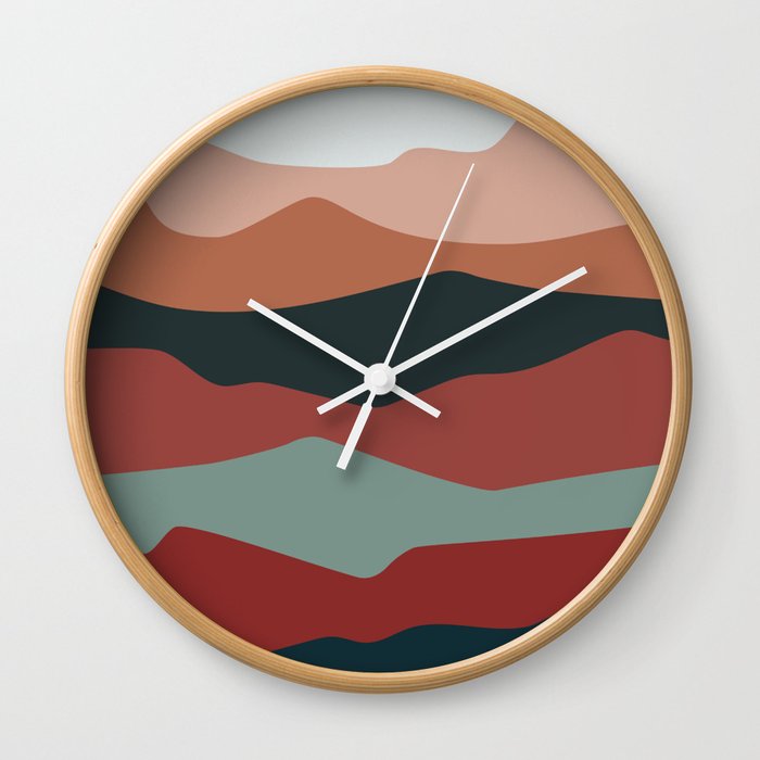 Abstract Landscape fall Wall Clock