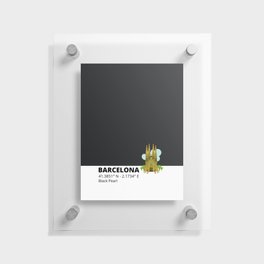 Barcelona Black Pearl Floating Acrylic Print