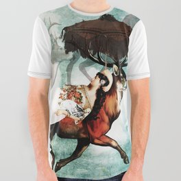 A dream of a journey with deers All Over Graphic Tee