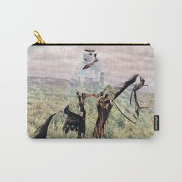The Unknown Rider in Death Rides The Pecos Carry-All Pouch | Collage, Curated, S6, Illustration, Mixed Media, People 