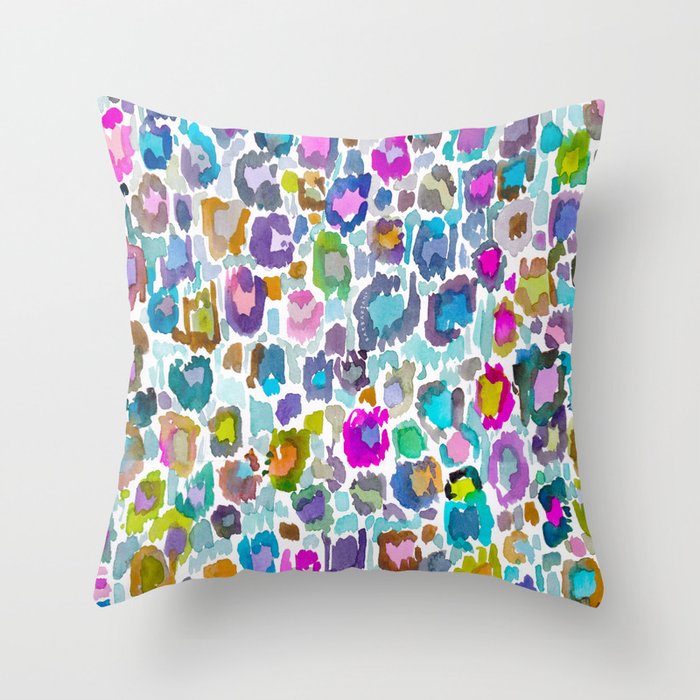 LEOPARD PRINT PARTY Throw Pillow