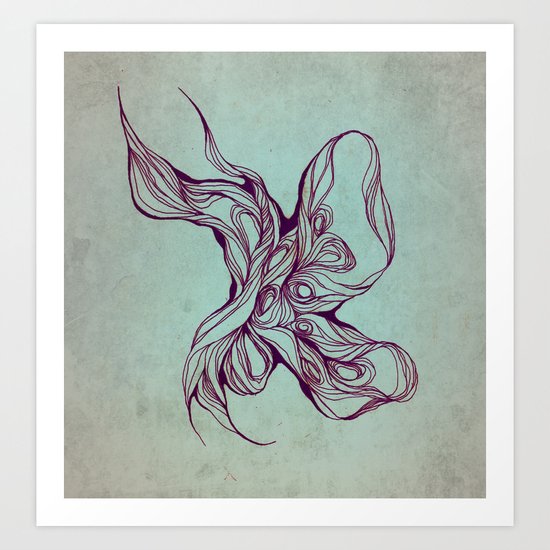 Abstract form Art Print