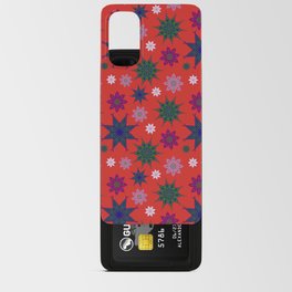 Snowflake pattern Red Android Card Case