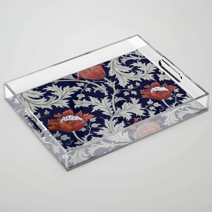 William Morris floral Acrylic Tray