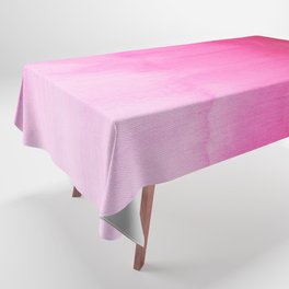 Modern fuchsia watercolor paint brushtrokes Tablecloth