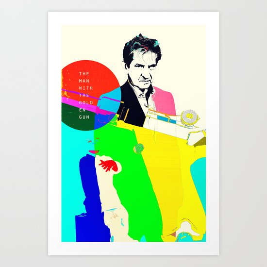 The Man With The Golden Gun Art Print