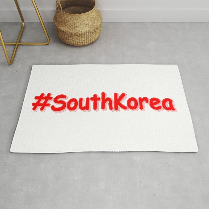 "#SouthKorea" Cute Design. Buy Now Rug