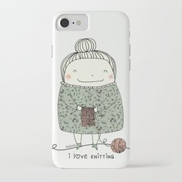 I love knitting iPhone Case