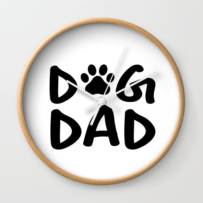 Dog Dad Wall Clock