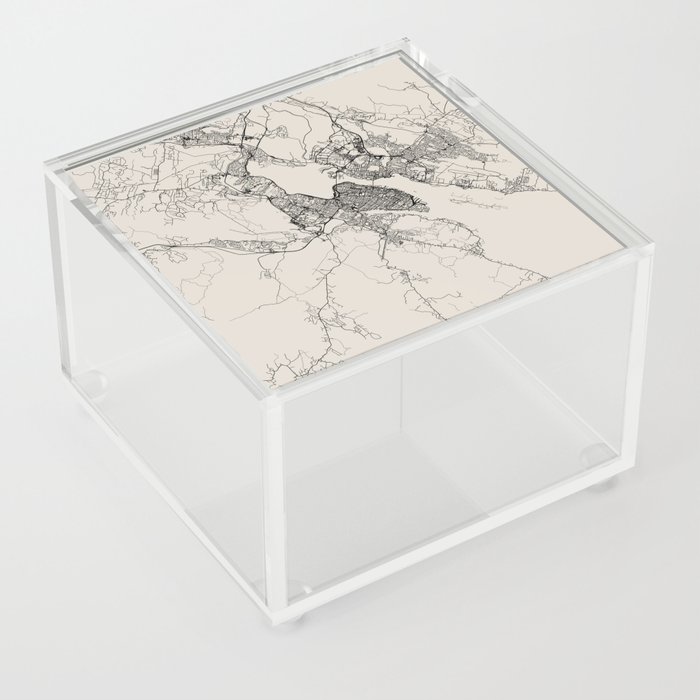 Canada Halifax Map Acrylic Box