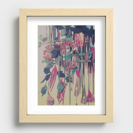 The Paper Garden- Painted Paper Collage  Recessed Framed Print