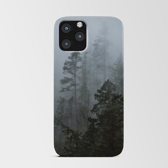 Foggy forest in Oregon  iPhone Card Case