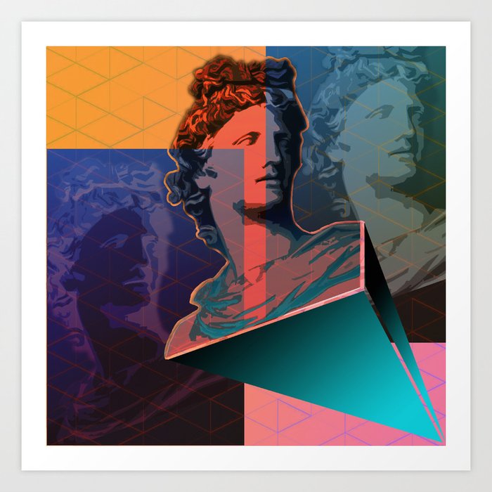 Poly Apollo Art Print