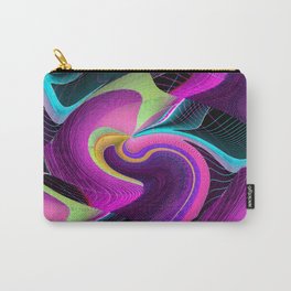 unpredicted reaction Carry-All Pouch | Painting, 3D, Abstract 