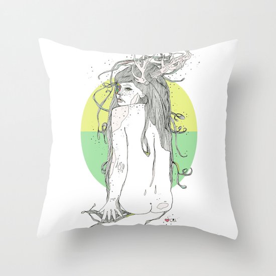 colour blind V Throw Pillow