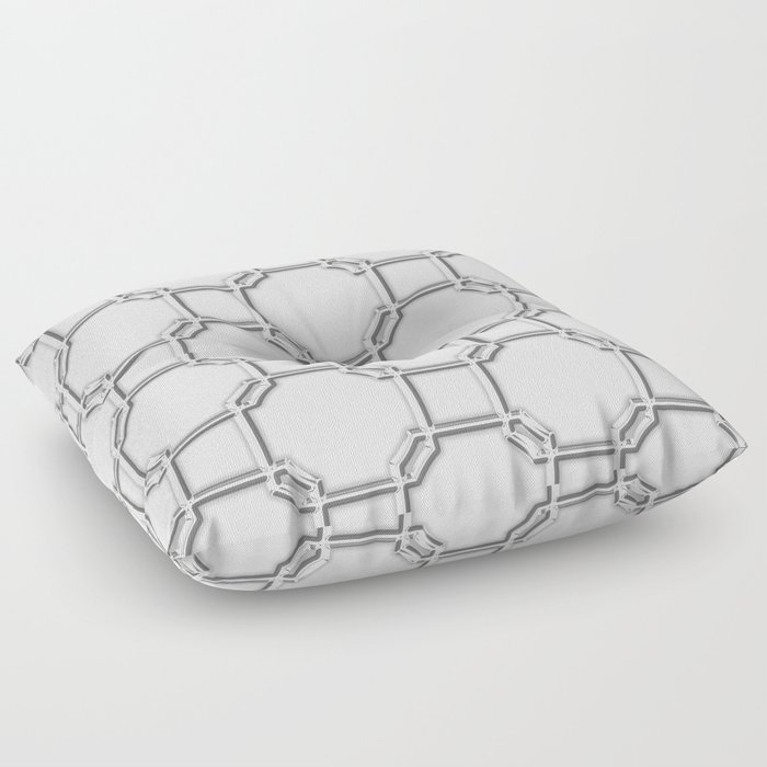 Turandot Chinoiserie Lattice Chromium Floor Pillow