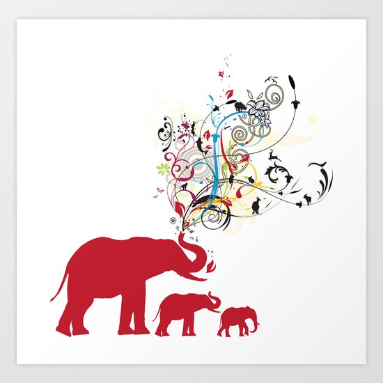 Me and my friends Art Print