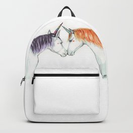 Unicorns in love Backpack | Star, Horses, Ink Pen, Believe, Magical, Animal, Valentinesday, Ink, Drawing, Gaypride 