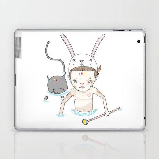 OVER THE BLACK POND Laptop & iPad Skin