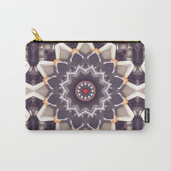 Abstract Gray Mandala Carry-All Pouch