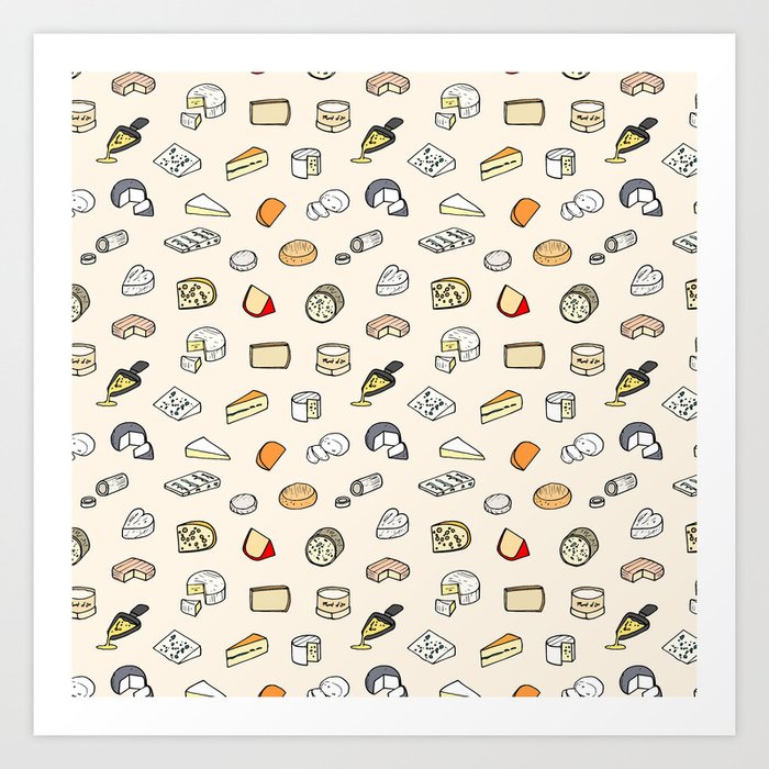 Cheese pattern Kunstdrucke Cheese pattern Kunstdrucke