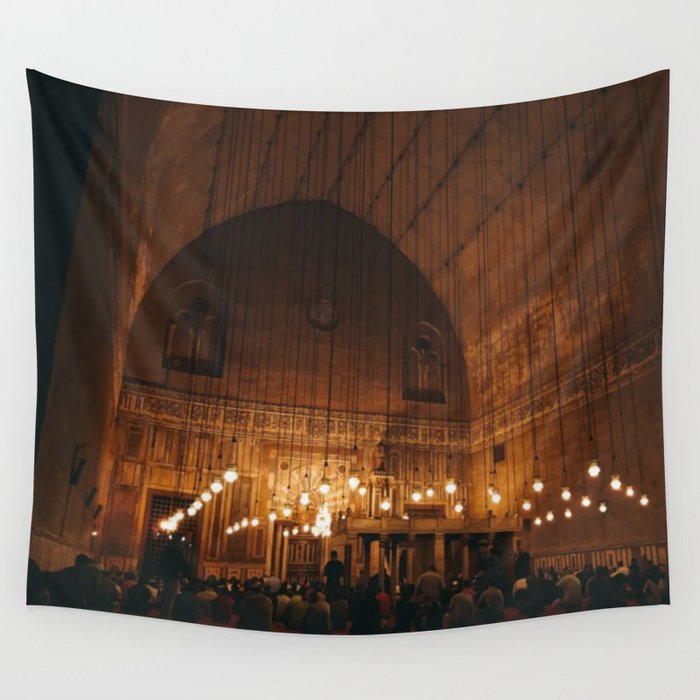 Ancient old mosque Wall Tapestry