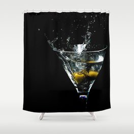 Martini at night Shower Curtain