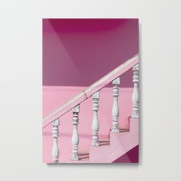 Pink Stairway Metal Print