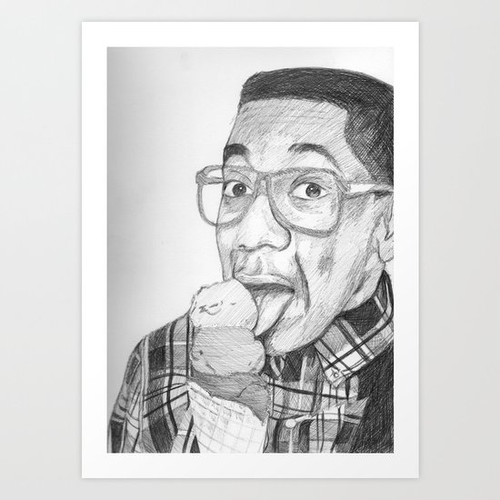 Steve Urkel Art Print