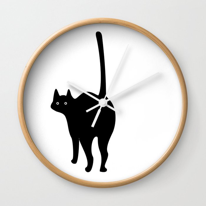 ooo cat Wall Clock