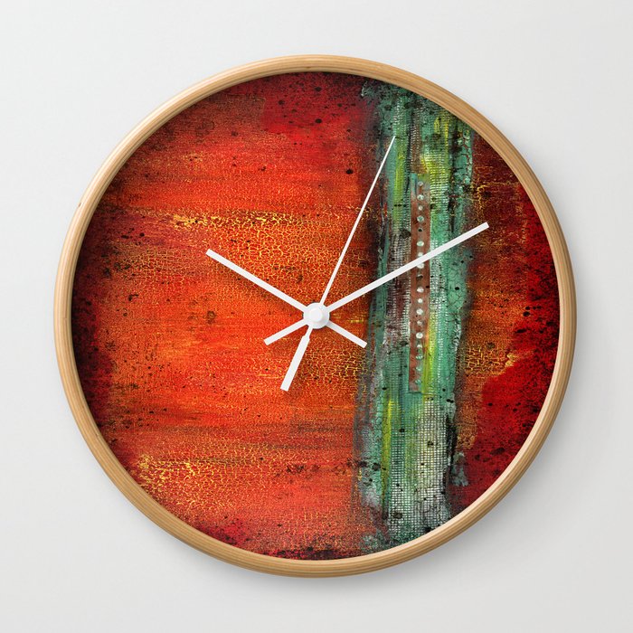 Abstract Copper Wall Clock