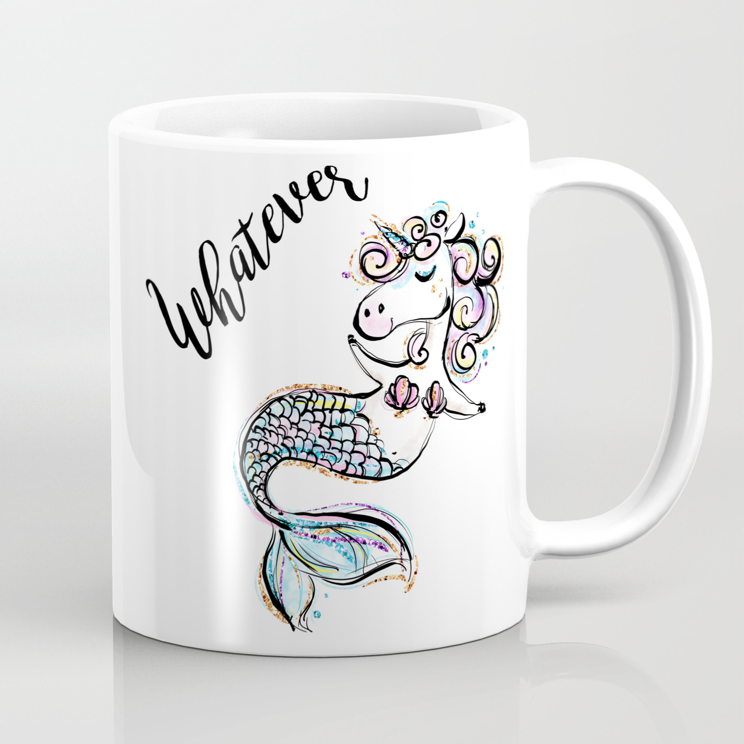 Unicorn Mermaid Funny Unicorn Funny Mermaid Cute Unicorn Cute