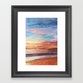 Sunset Carpinteria Framed Art Print