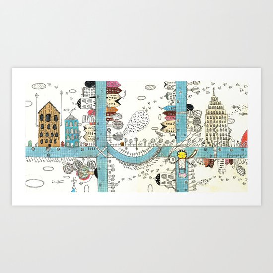 DownTown Art Print