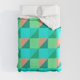 Watermelon Candy Color Gcolrid Duvet Cover