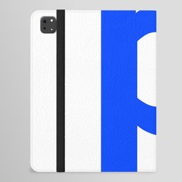 letter P (Blue & White) iPad Folio Case