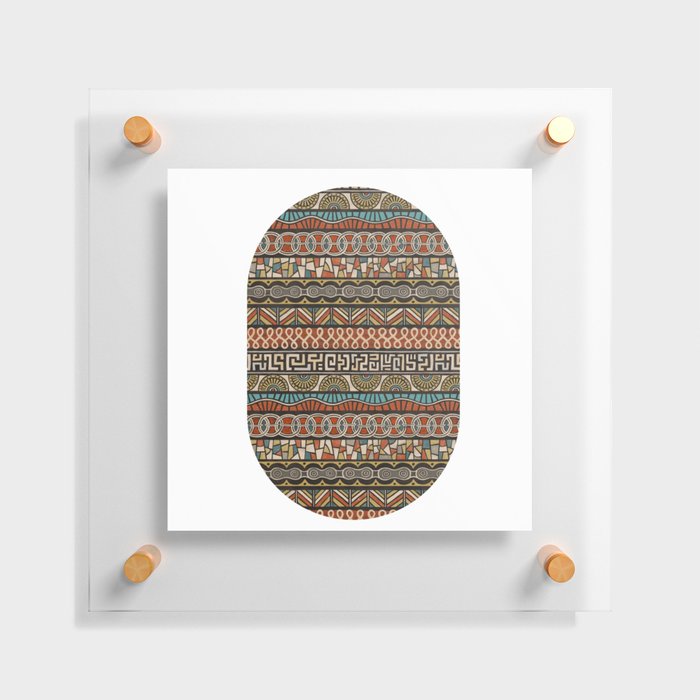 scribble doodle tribal pattern 03 Floating Acrylic Print