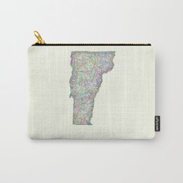Vermont map Carry-All Pouch | Political, Abstract, Vector, Graphic Design 